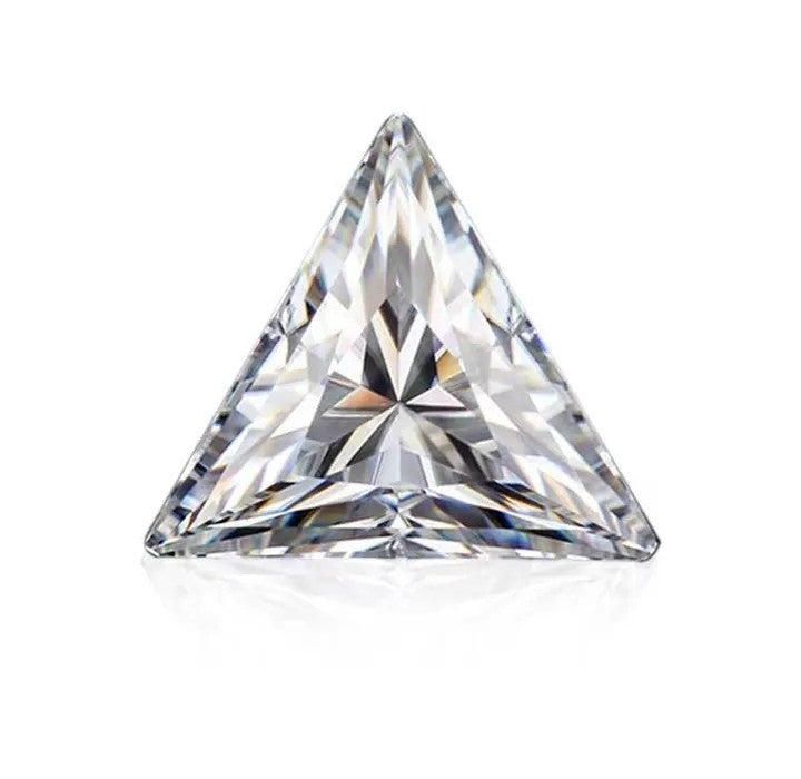 2 CTW Triangle-Cut Moissanite Stone