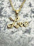 14K Gold "Love" Pendant