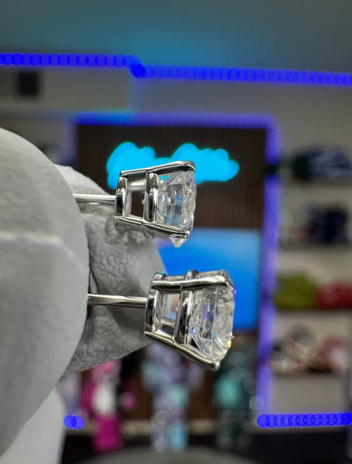 1/4 CTW Lab Diamond 14K White Gold Studs